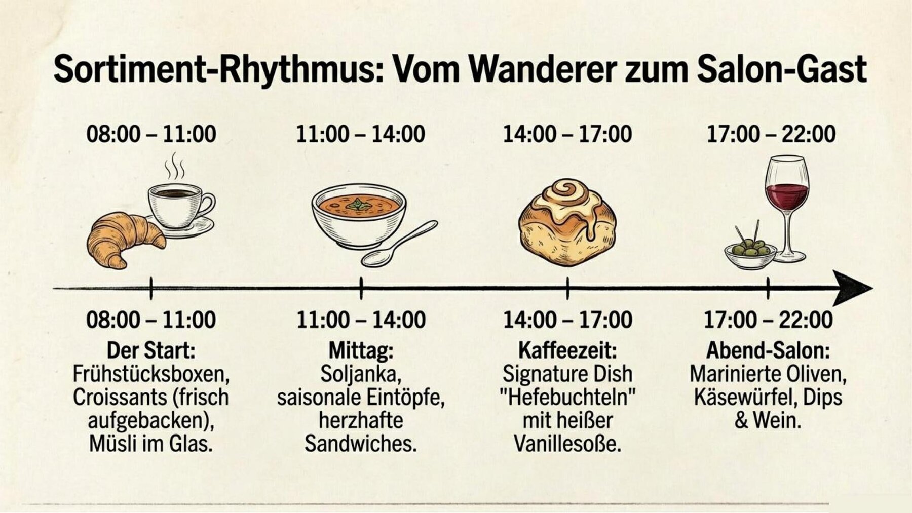 Sortiment-Rhythmus: Vom Wanderer zum Salon-Gast