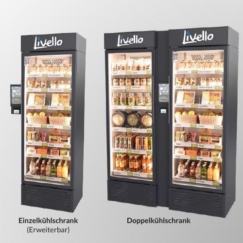 Livello Smart Kiosk Einzel- und Doppelkühlschrank