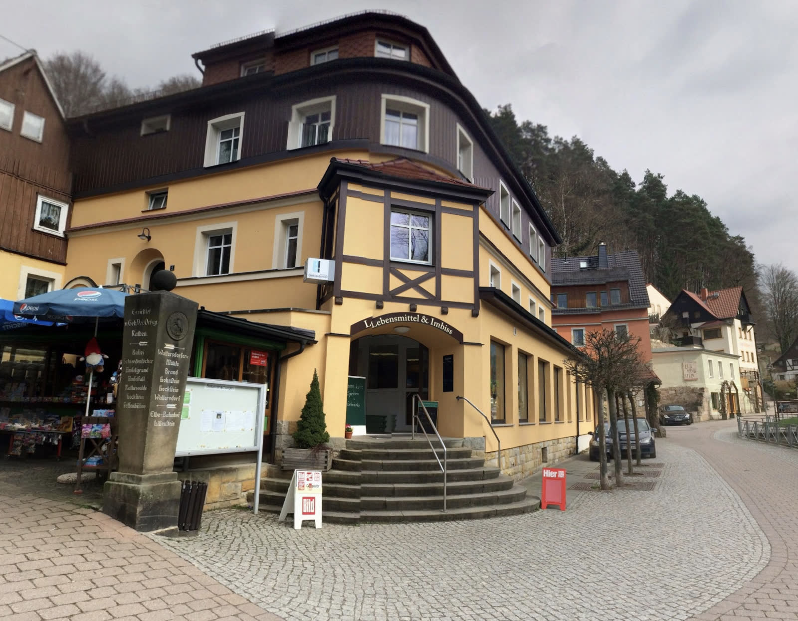 Hauptgebäude Lebensmittel Imbiss Rathen
